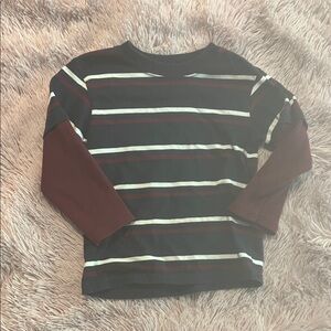 Garanimals Black and Red Striped Long Sleeve Tee